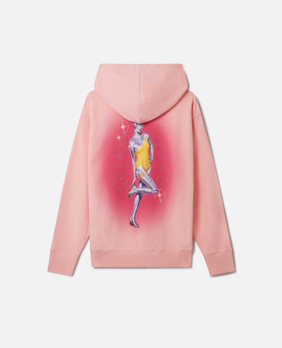 Unisex Stella McCartney Sweatshirts | Sexy Robot Print Organic Cotton Hoodie