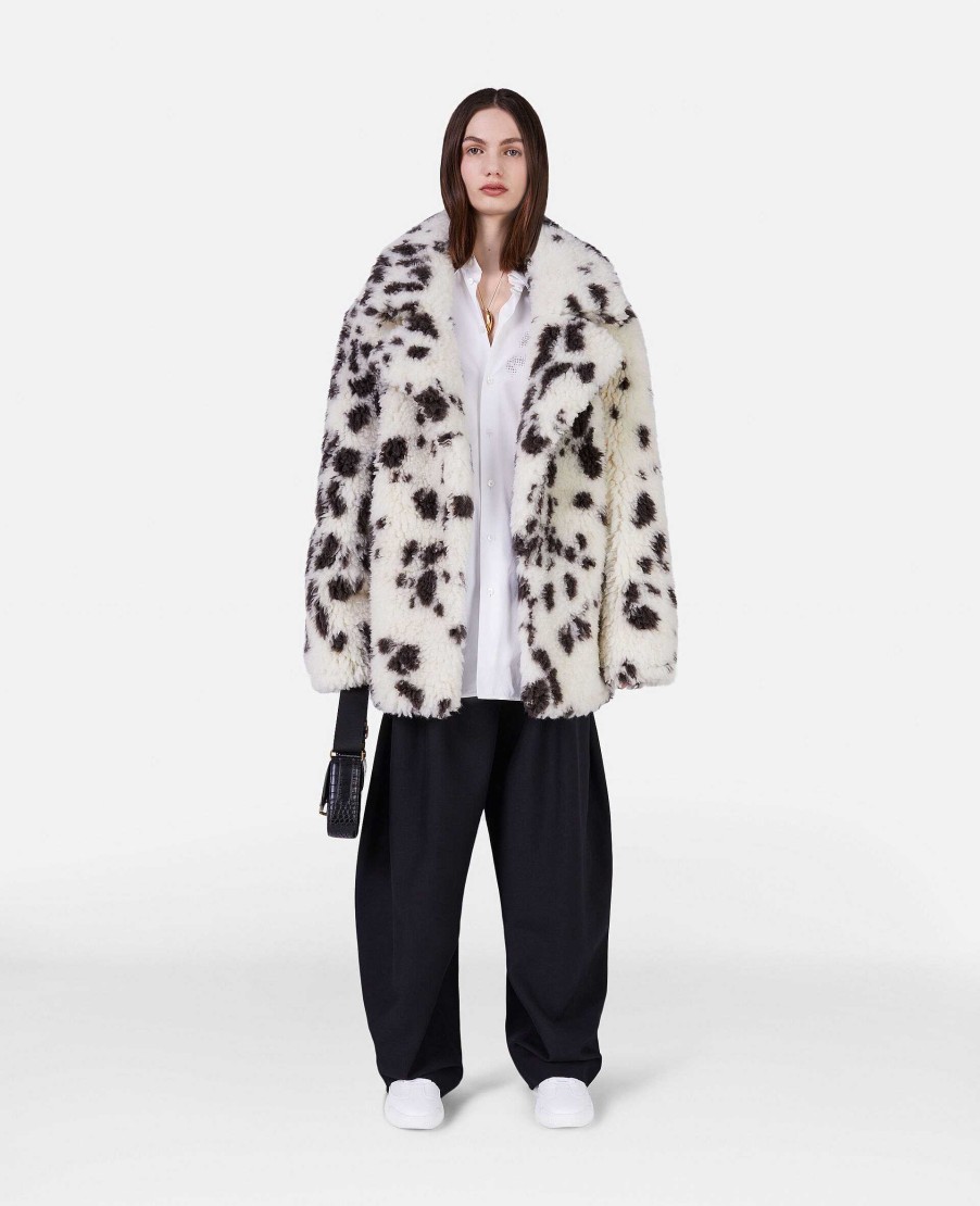 Women Stella McCartney Coats And Jackets | Appaloosa Print Teddy Jacket