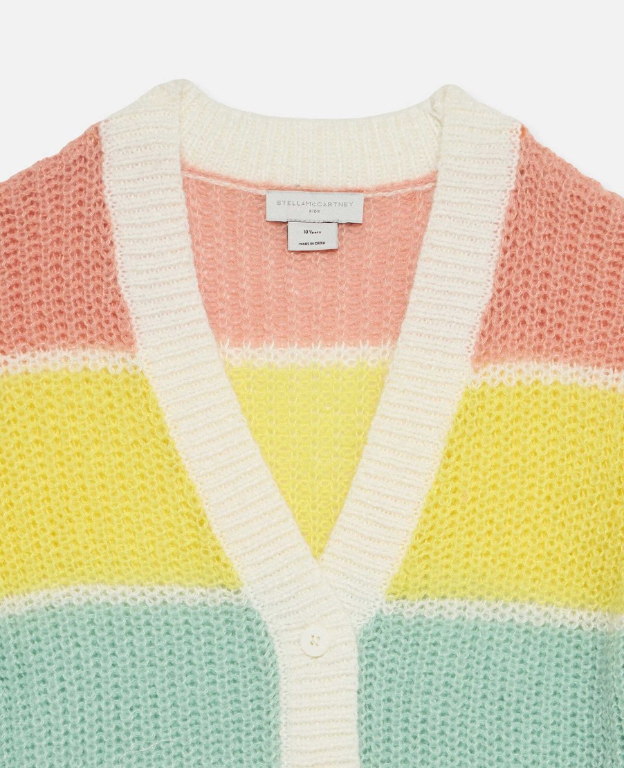 Kids Stella McCartney Jumpers And Cardigans | Rainbow Stripe Cardigan