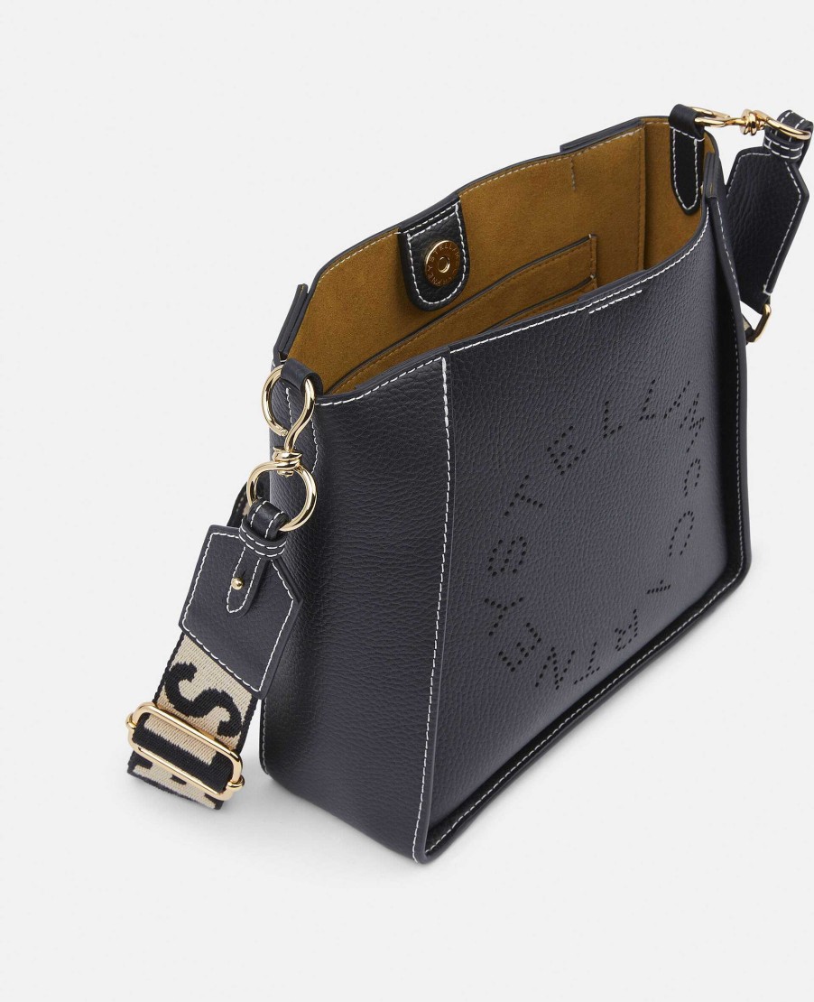 Women Stella McCartney Crossbody Bags | Logo Grainy Alter Mat Shoulder Bag