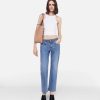 Women Stella McCartney Trousers And Shorts | Falabella Chain Light Wash Cropped Jeans