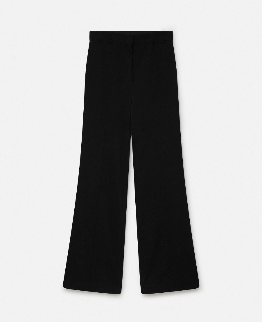 Women Stella McCartney Trousers And Shorts | Wool Flannel Tailored Trousers