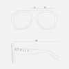 Women Stella McCartney Sunglasses | Logo Chunky Aviator Sunglasses