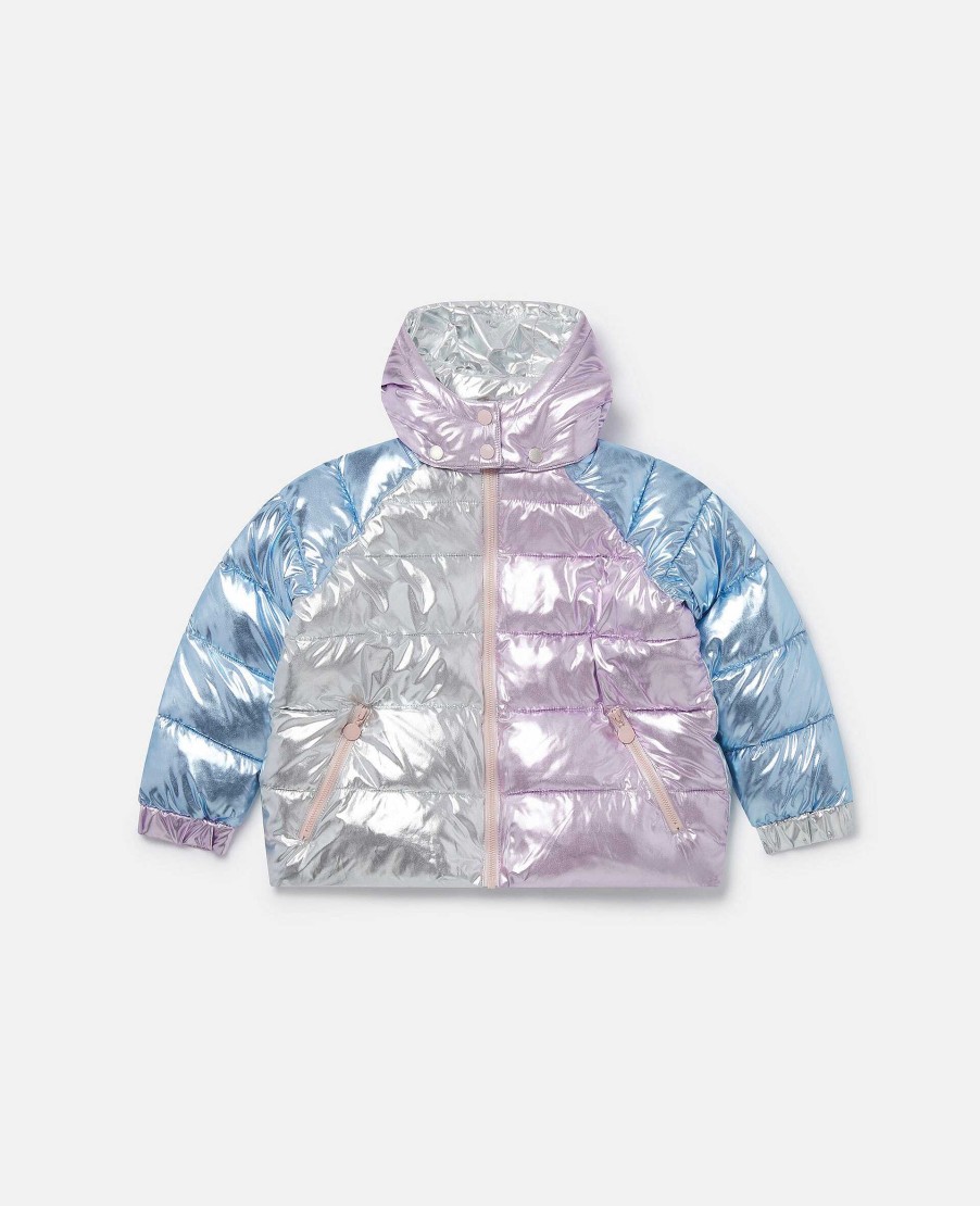 Kids Stella McCartney Outerwear | Metallic Puffer Coat