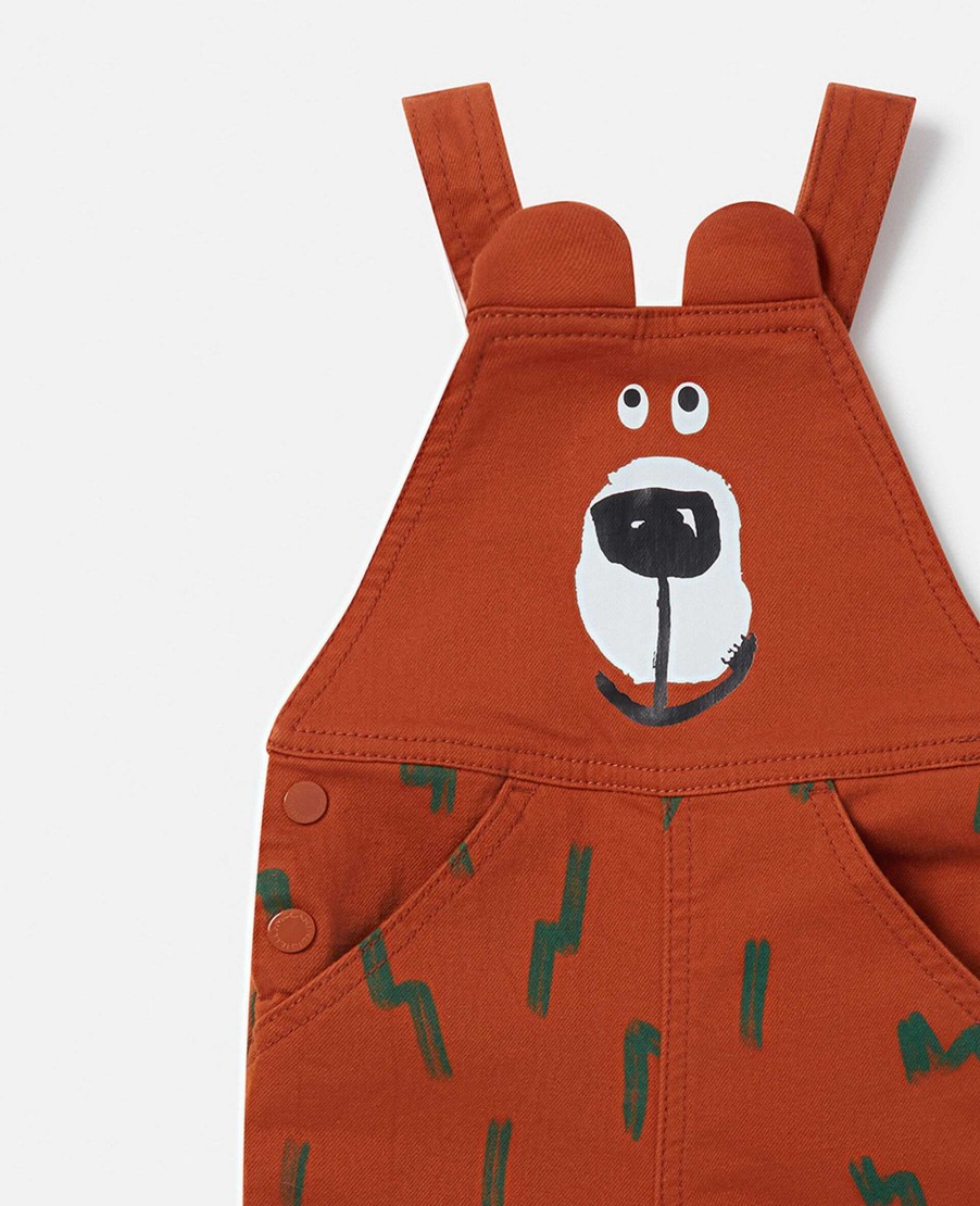 Kids Stella McCartney Baby Boys | Bear Print Dungarees