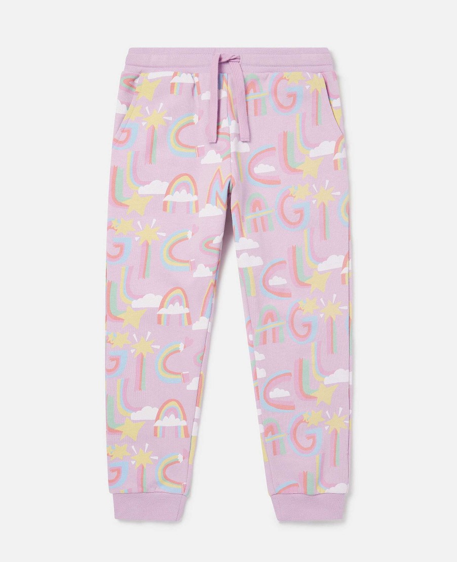 Kids Stella McCartney Trousers And Skirts | Rainbow Unicorn Cloud Joggers