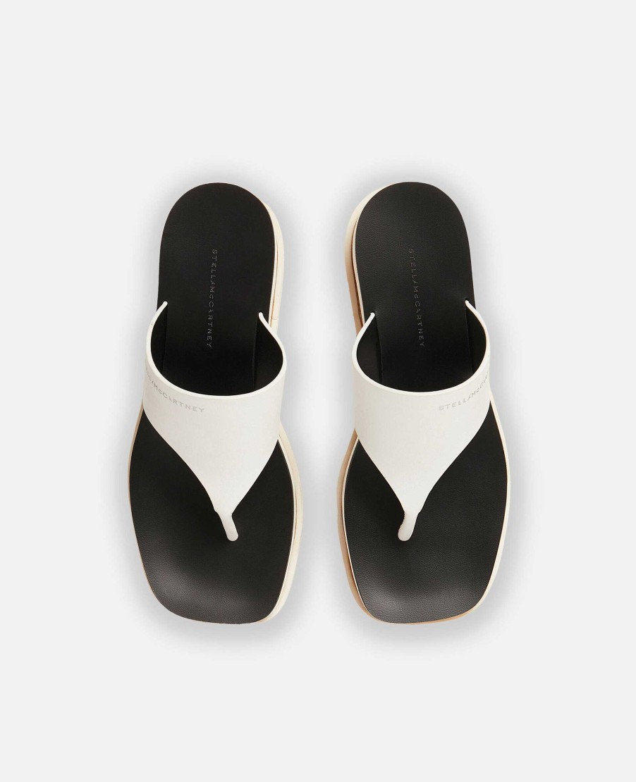 Women Stella McCartney Wedges | Sneak-Elyse Platform Thong Sandals