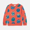 Kids Stella McCartney T-Shirts And Sweatshirt | Monster Faces Long Sleeve T-Shirt