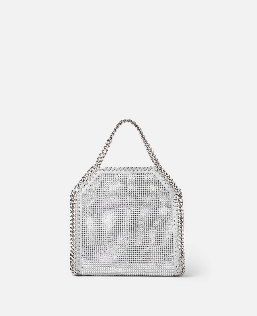 Women Stella McCartney Crossbody Bags | Falabella Crystal Mesh Mini Tote Bag