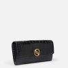 Women Stella McCartney Long Wallets | S-Wave Croc-Effect Continental Wallet