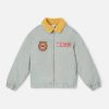 Kids Stella McCartney Outerwear | Badge Applique Borg Collar Jacket