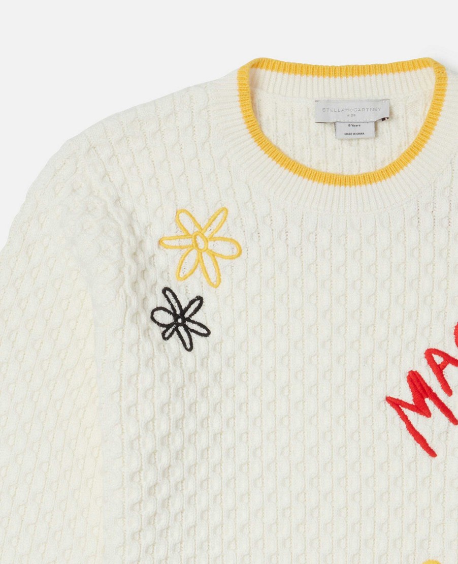 Kids Stella McCartney Jumpers And Cardigans | Doodle Embroidery Jumper