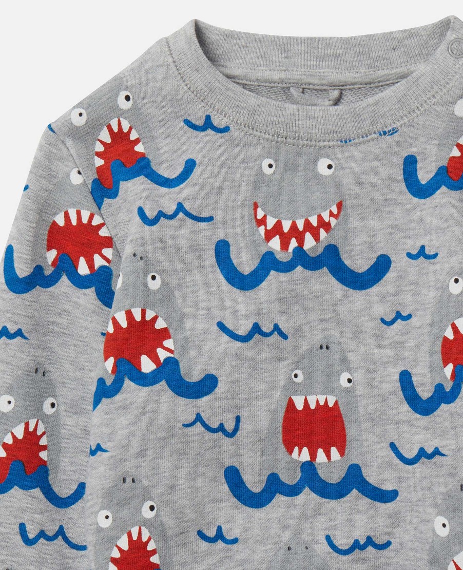 Kids Stella McCartney Baby Boys | Shark Print Sweatshirt