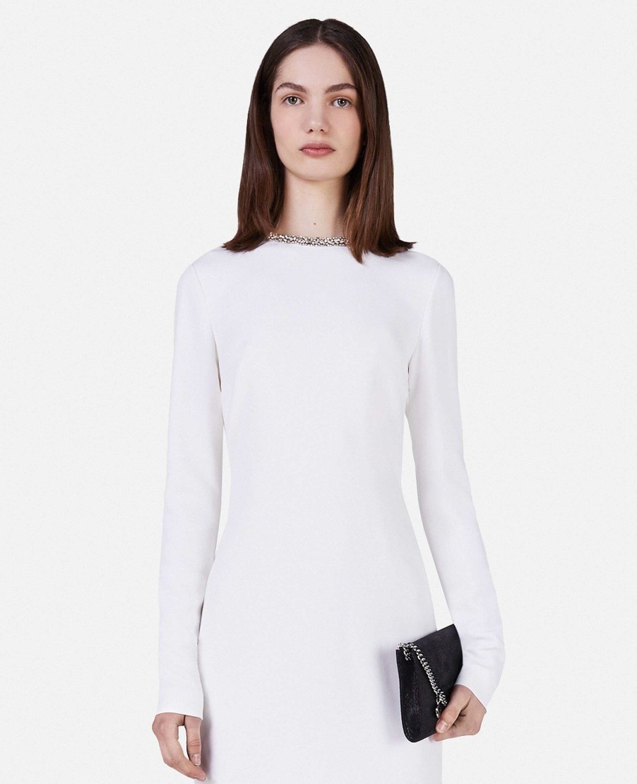 Women Stella McCartney Dresses | Crystal Collar Cocktail Mini Dress