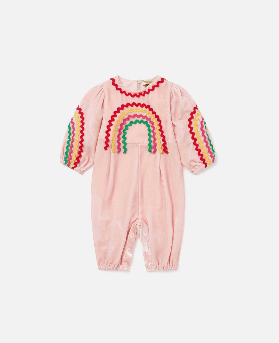 Kids Stella McCartney Baby Girls | Skaterkleid Mit Blumenstickerei