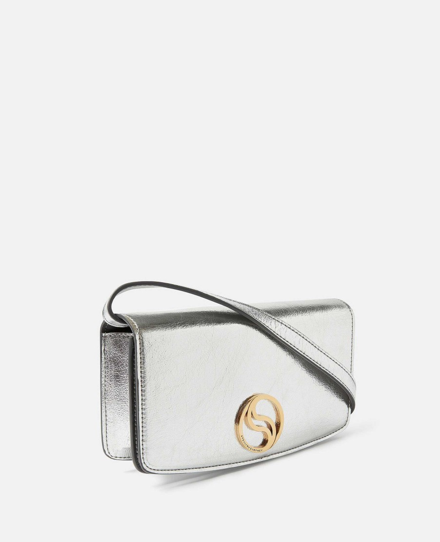 Women Stella McCartney Mini Bags And Clutches | S-Wave Metallic Mini Bag