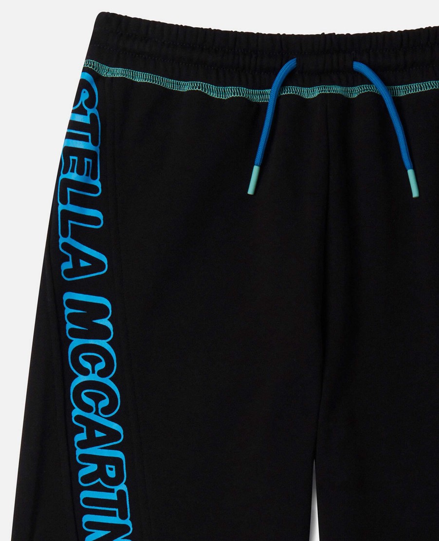 Kids Stella McCartney Trousers And Shorts | Smc Neon Trim Joggers