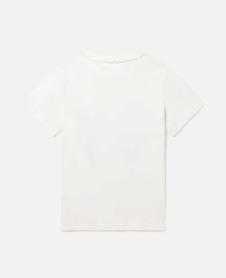 Kids Stella McCartney T-Shirts And Tops | Metallic Logo Disc T-Shirt