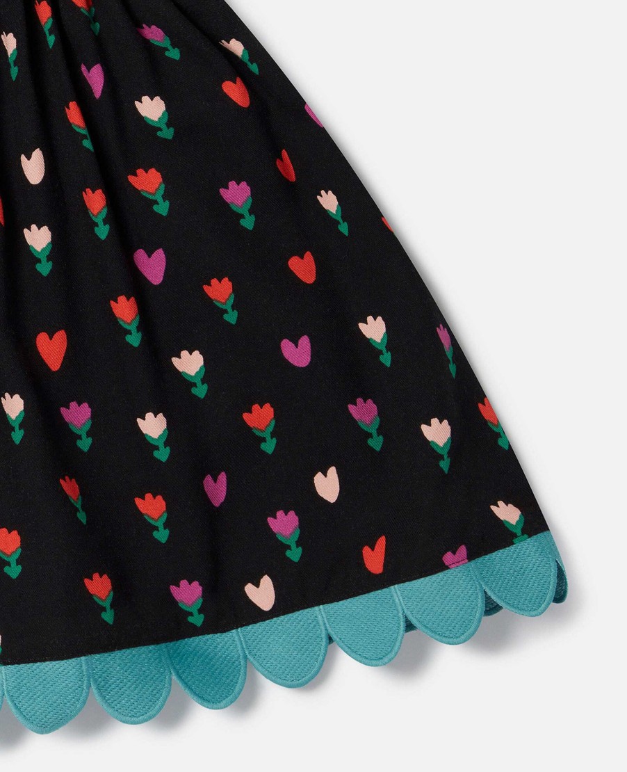 Kids Stella McCartney Trousers And Skirts | Tulip Print Skater Skirt