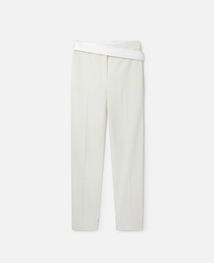 Women Stella McCartney Trousers And Shorts | Twill Tailored Dinner Trousers