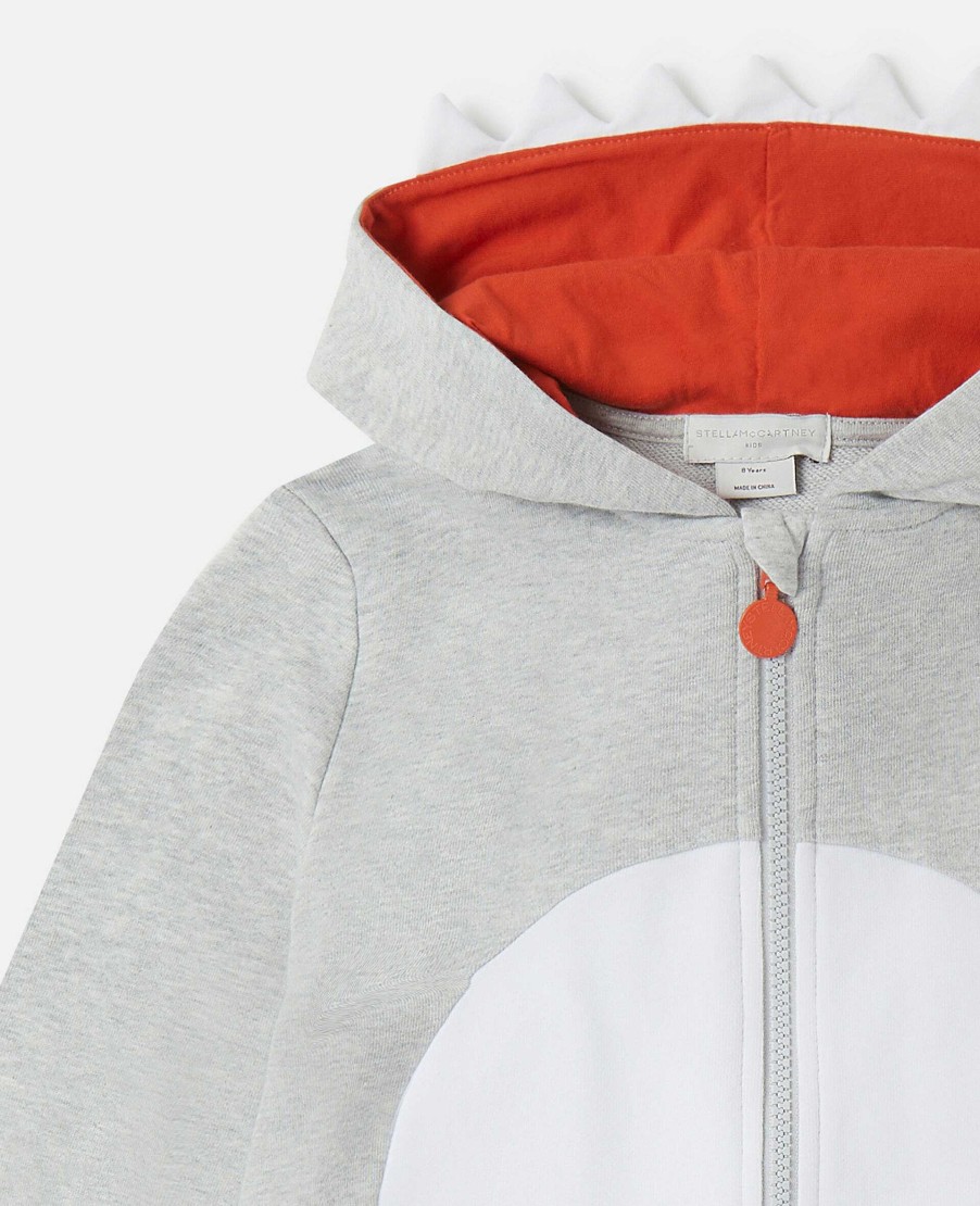 Kids Stella McCartney Cardigans And Jumpers | Shark Zip Hoodie