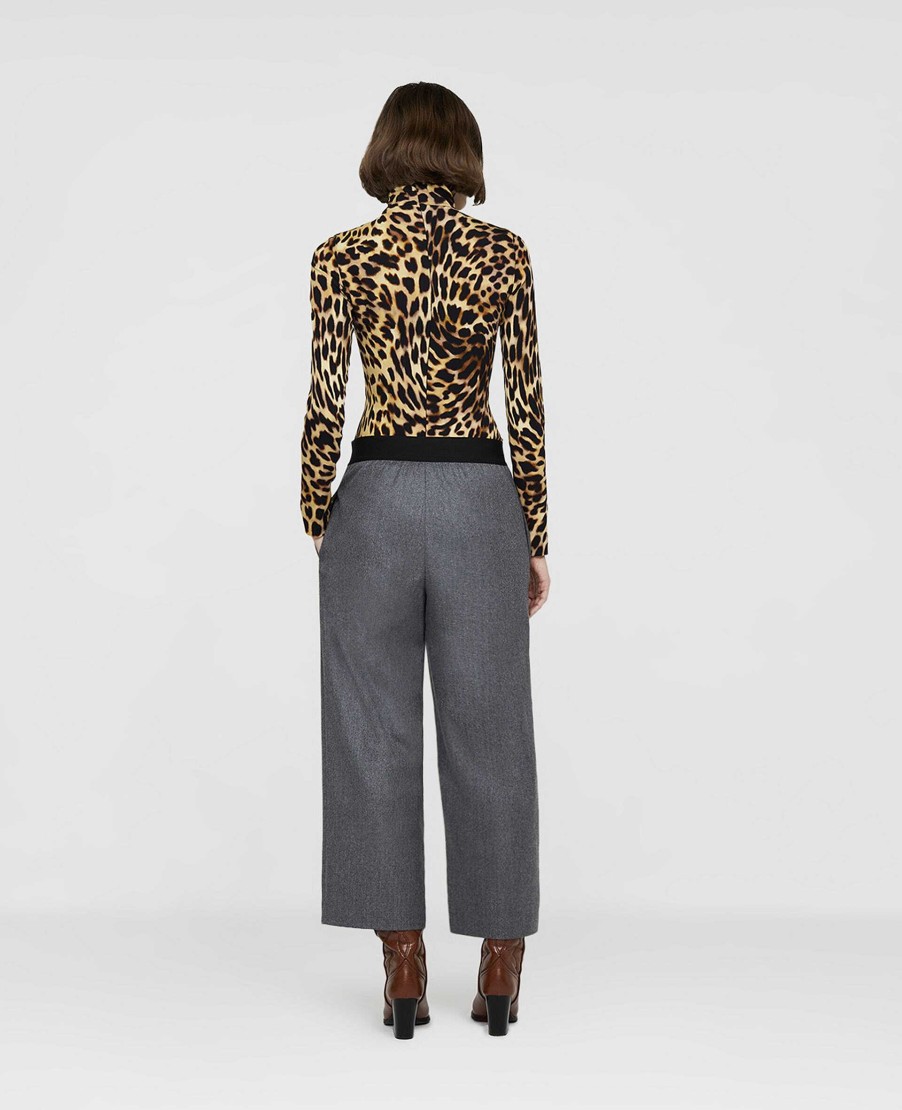 Women Stella McCartney Trousers And Shorts | Wool Flannel Tailored Trousers