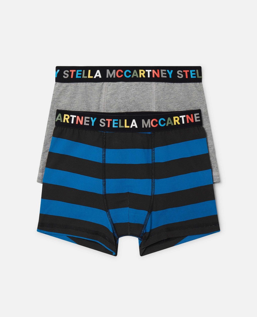 Kids Stella McCartney Shoes And Accessories | 2 Pack Of Logo Boxers