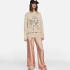 Unisex Stella McCartney Sweatshirts | Sheep Embroidery Cotton Sweatshirt