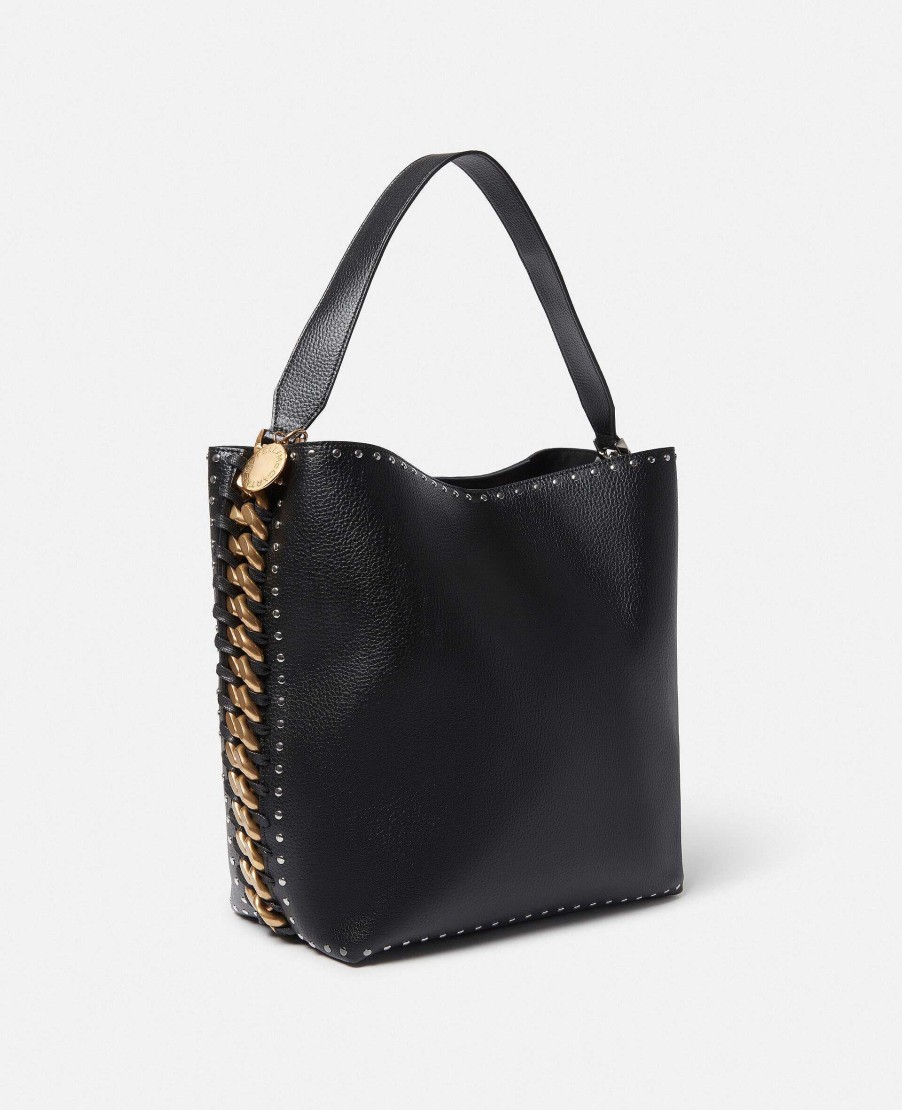 Women Stella McCartney Top-Handle Bags | Frayme Studded Grainy Alter Mat Tote Bag