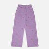 Kids Stella McCartney Trousers And Skirts | Heart Embroidery Wide Leg Jeans