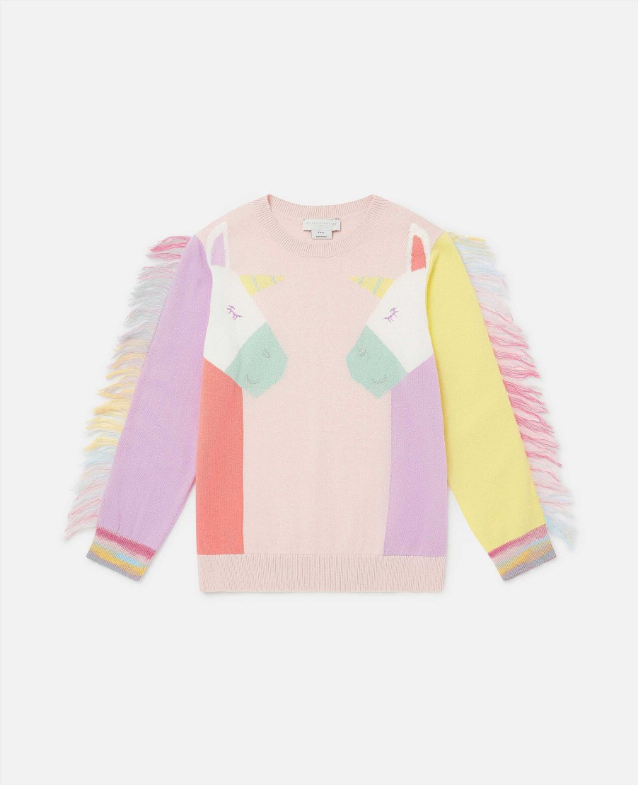 Kids Stella McCartney Jumpers And Cardigans | Rainbow Unicorn Sweatshirt