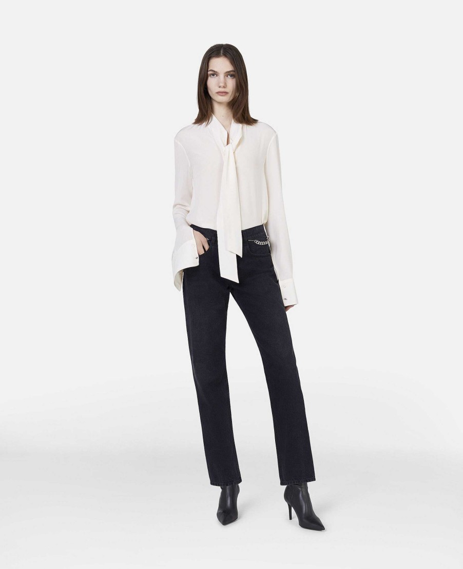 Women Stella McCartney Trousers And Shorts | Falabella Slim Leg Jeans