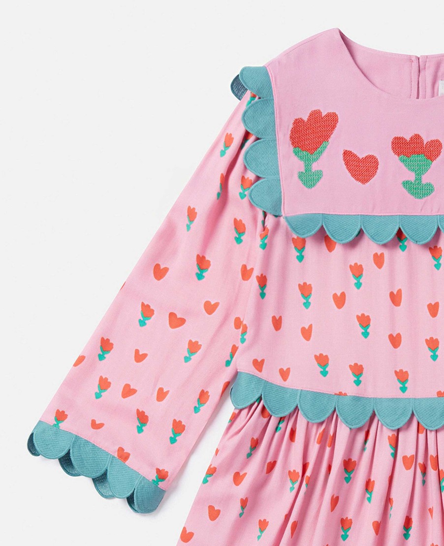 Kids Stella McCartney Dresses And All-In-Ones | Folk Flower Print Collared Dress