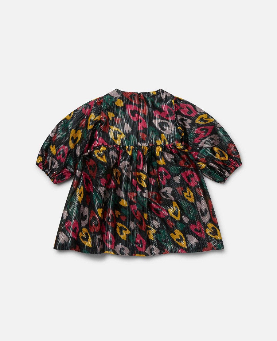 Kids Stella McCartney Baby Girls | Smudged Heart Print Dress