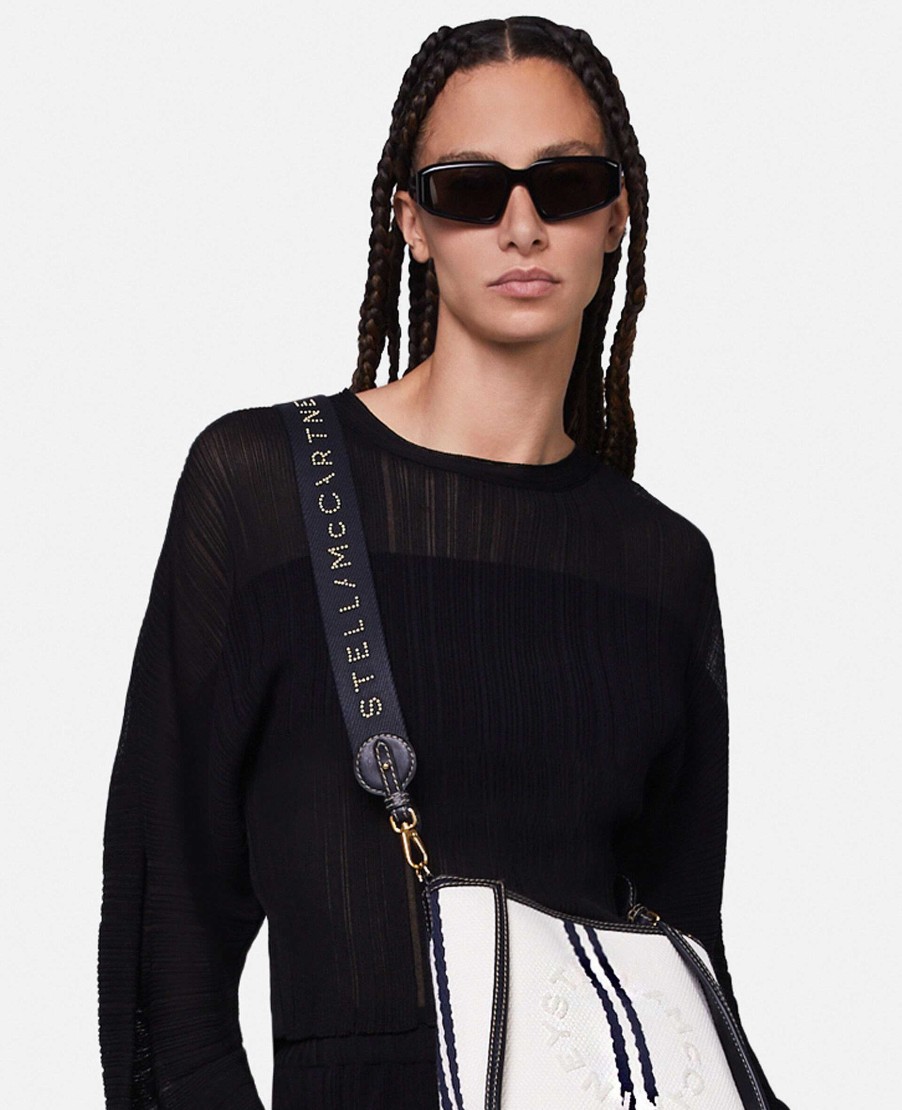 Women Stella McCartney Knitwear | Banana Sleeve Plisse Pleat Knit Top