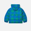 Kids Stella McCartney Outerwear | Sunshine Face Checked Puffer Coat