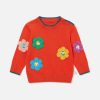 Kids Stella McCartney Baby Girls | Smiling Flower Applique Jumper