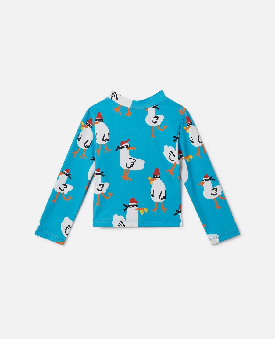 Kids Stella McCartney Baby Boys | Seagull Bandit Rash Top