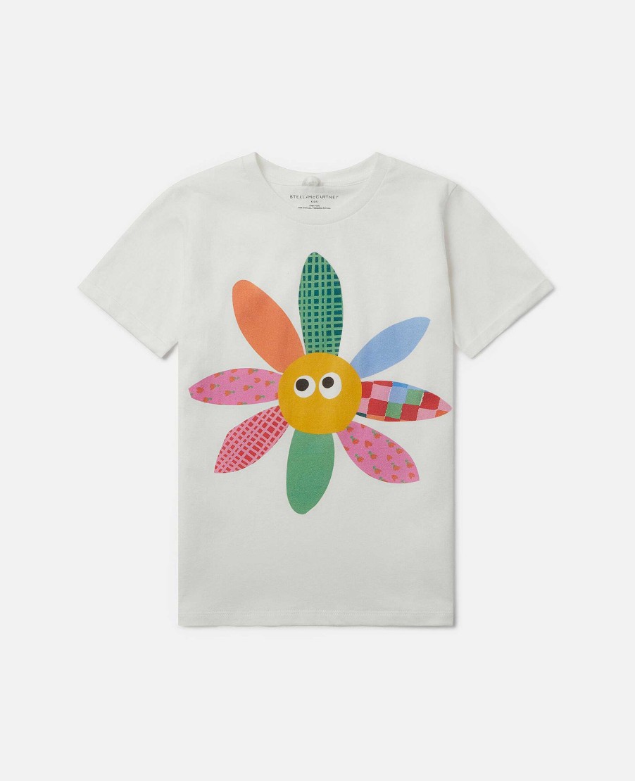 Kids Stella McCartney T-Shirts And Tops | Flower Embroidery T-Shirt