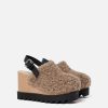 Women Stella McCartney Wedges | Elyse Teddy Slingback Platform Clogs