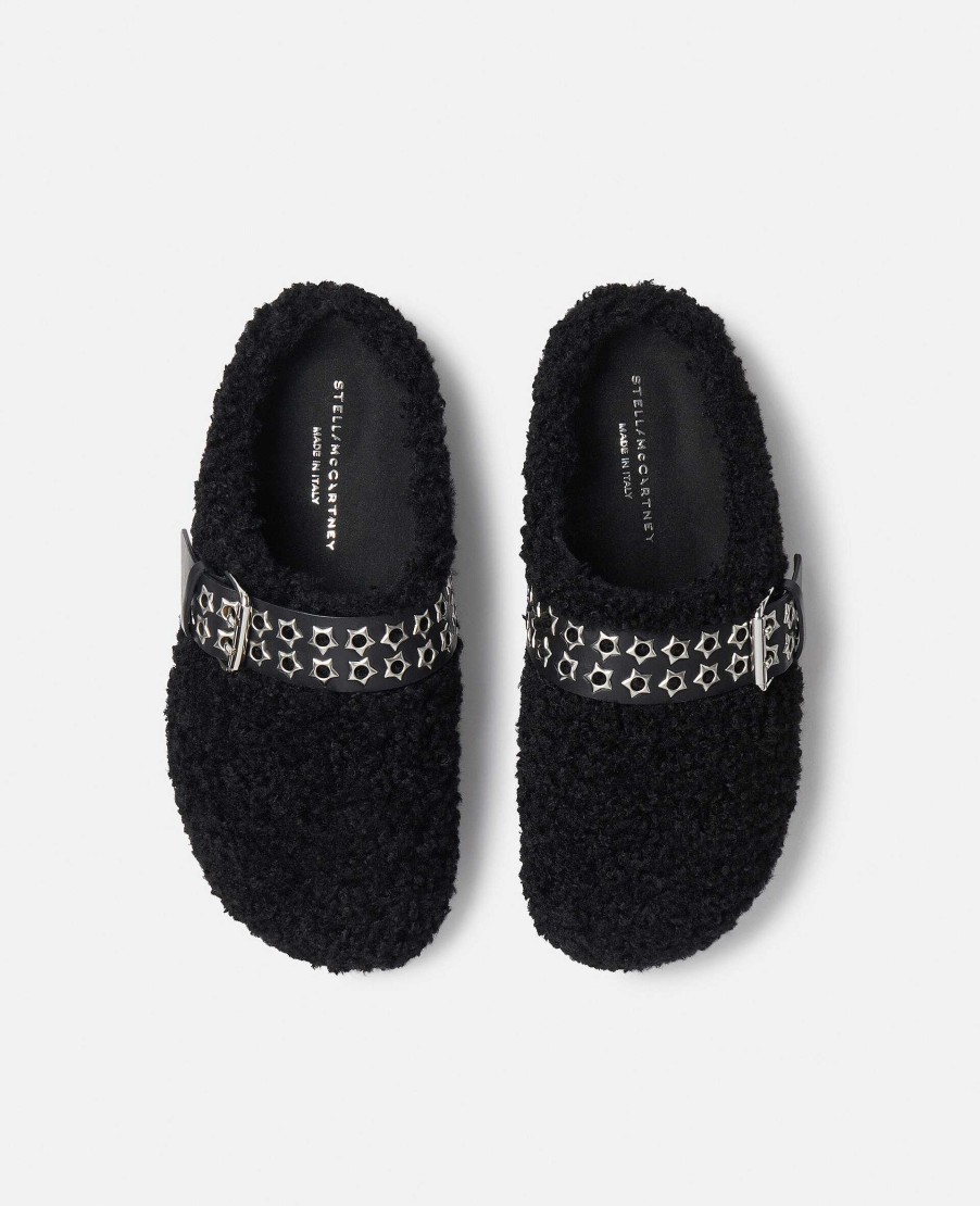 Women Stella McCartney Flats | Elyse Studded Strap Backless Clogs