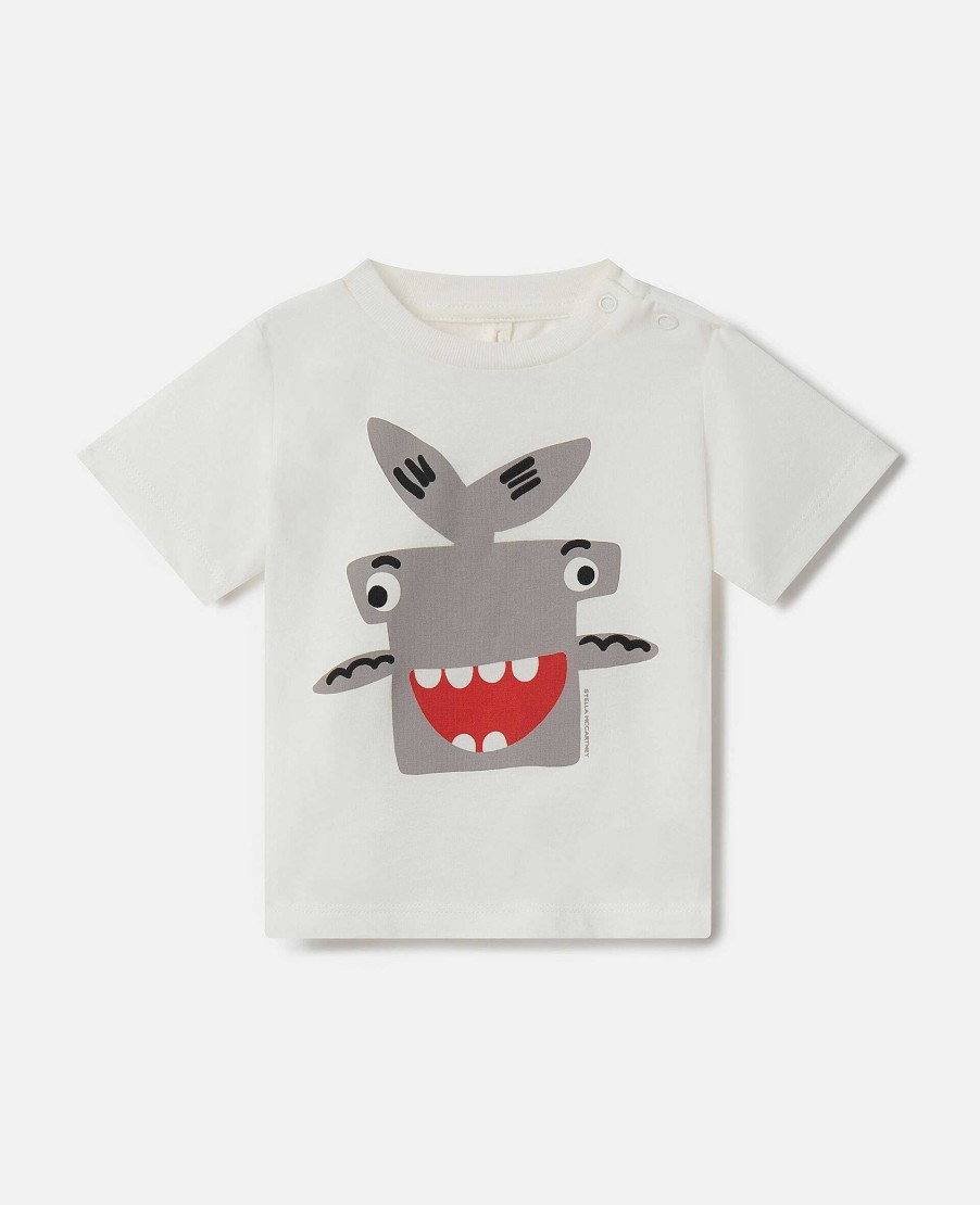 Kids Stella McCartney Baby Boys | Shark Motif T-Shirt