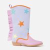 Kids Stella McCartney Shoes And Bags | Star Print Fringed Cowboy Boots