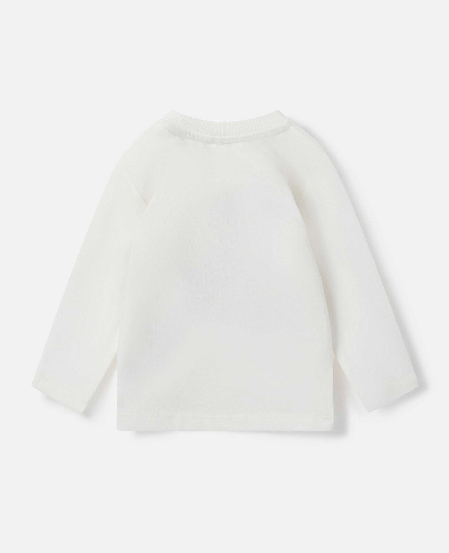 Kids Stella McCartney Baby Girls | Smiling Heart Motif Long Sleeve T-Shirt