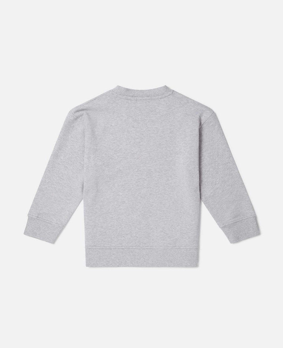 Kids Stella McCartney T-Shirts And Sweatshirt | Circular Logo Embroidery Sweatshirt