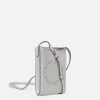 Women Stella McCartney Strap Wallets | Logo Grainy Alter Mat Crossbody Phone Pouch