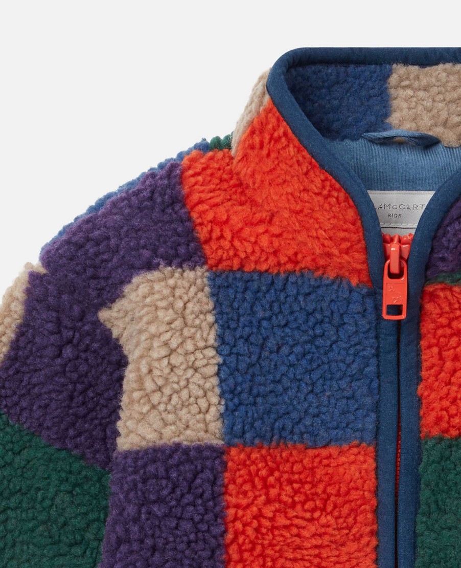 Kids Stella McCartney Baby Boys | Checkerboard Fleece Jacket