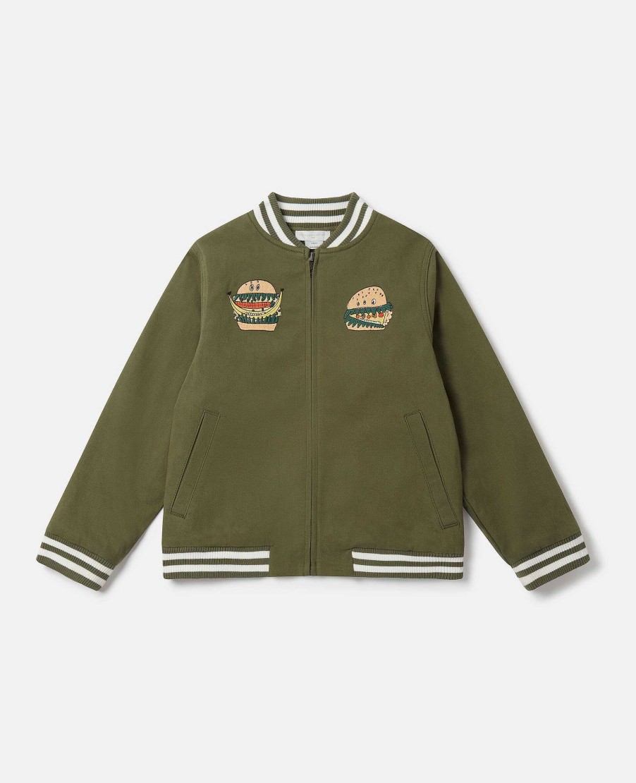 Kids Stella McCartney Outerwear | Silly Sandwich Bomber Jacket