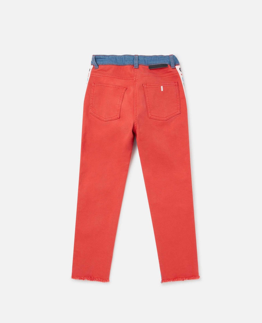 Kids Stella McCartney Trousers And Skirts | Logo Tape Skinny Jeans