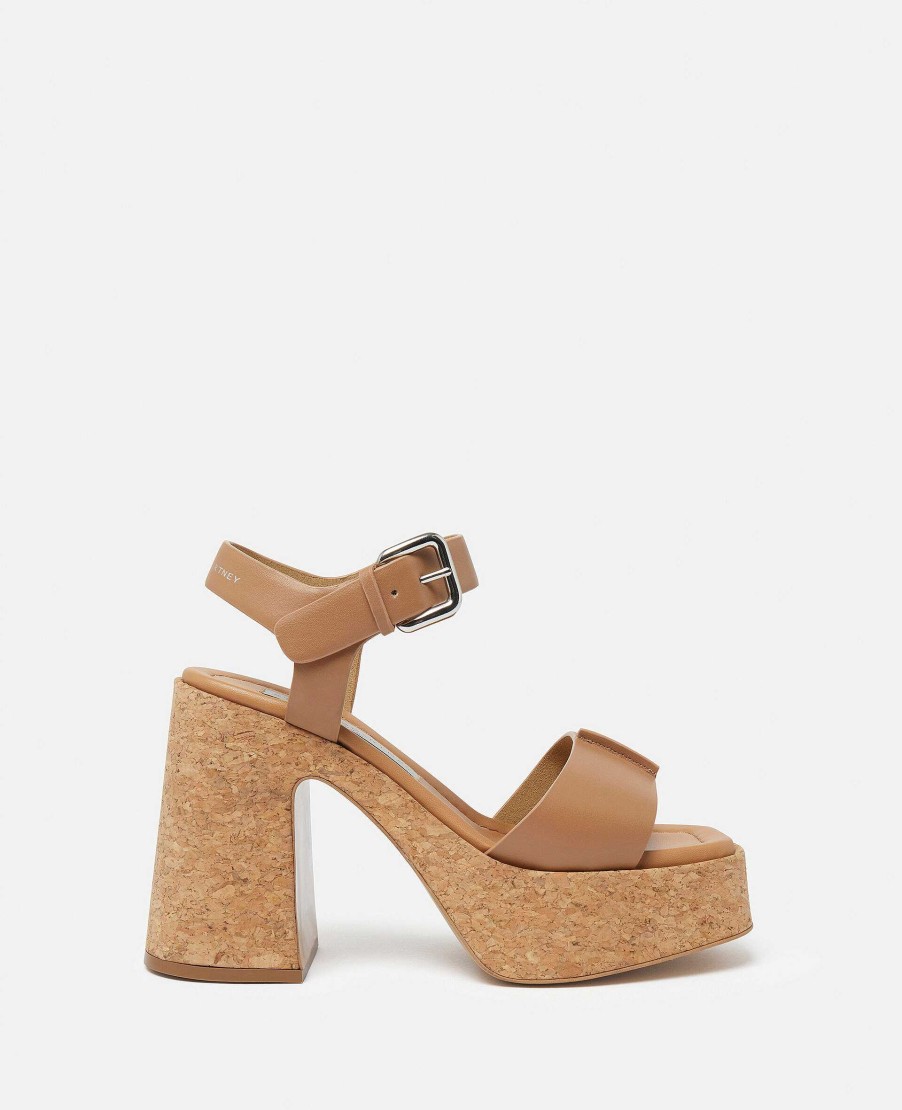 Women Stella McCartney Heels | Skyla Buckled Platform Sandals